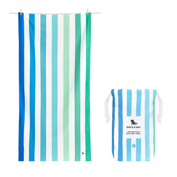 Dock & Bay Beach Towel - Various Colours