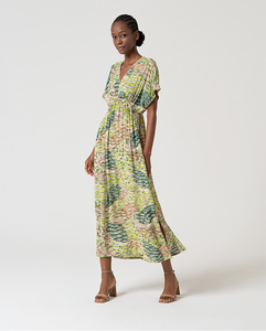 Long flowy printed dress