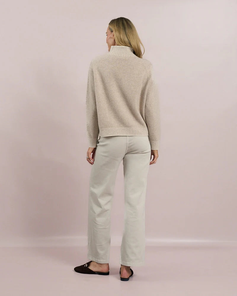 100% Wool stitch detail knit