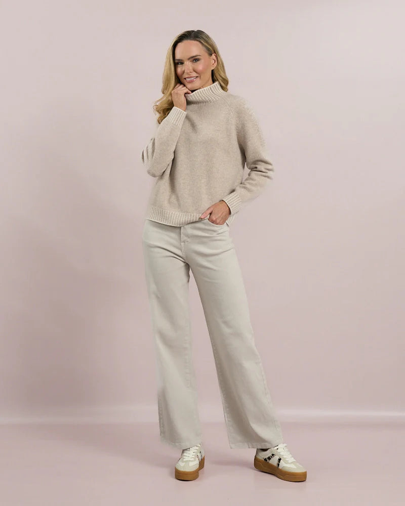 100% Wool stitch detail knit