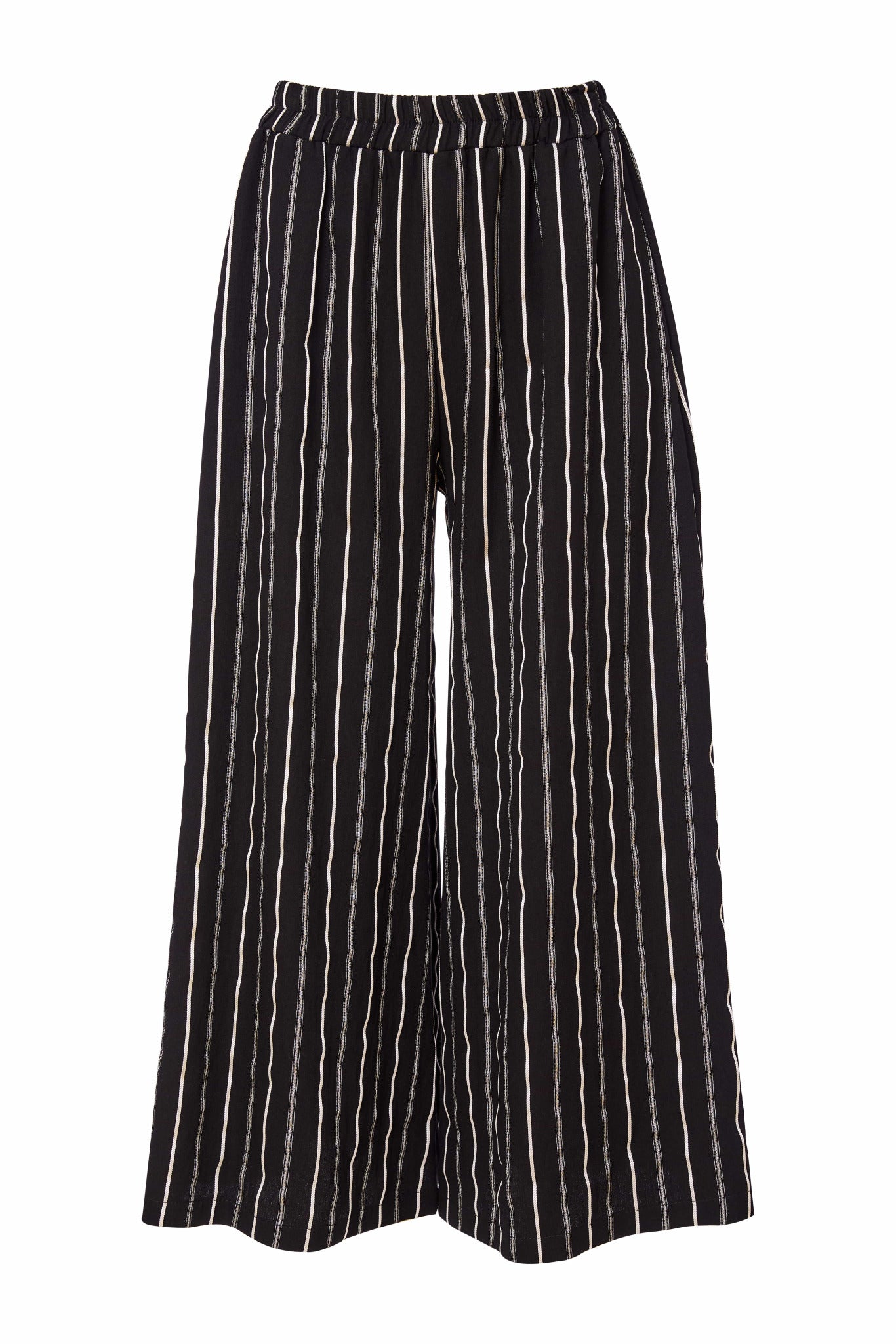 Wide leg crop stripped trouser