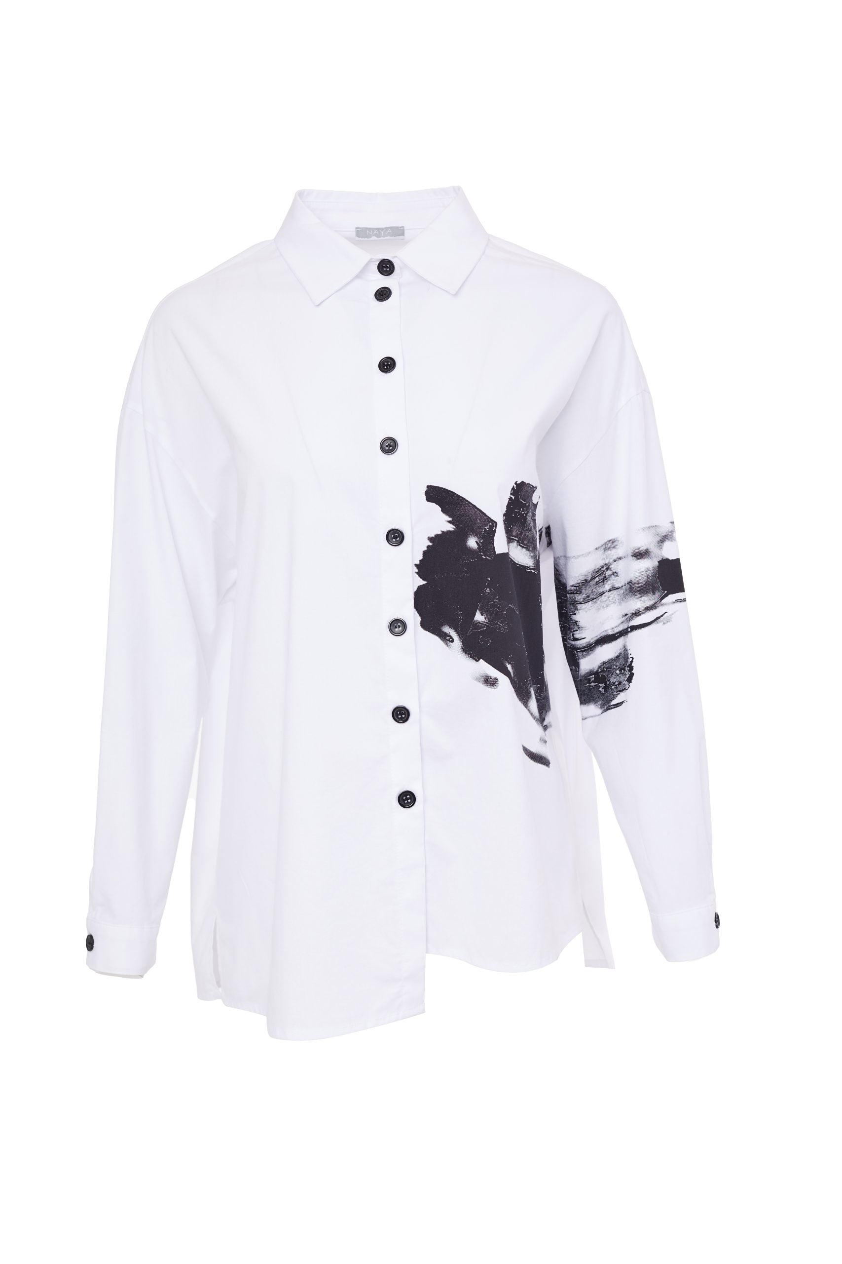 Cotton Shirt/ Placement Print