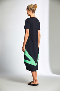 Contrast Triangle Dress