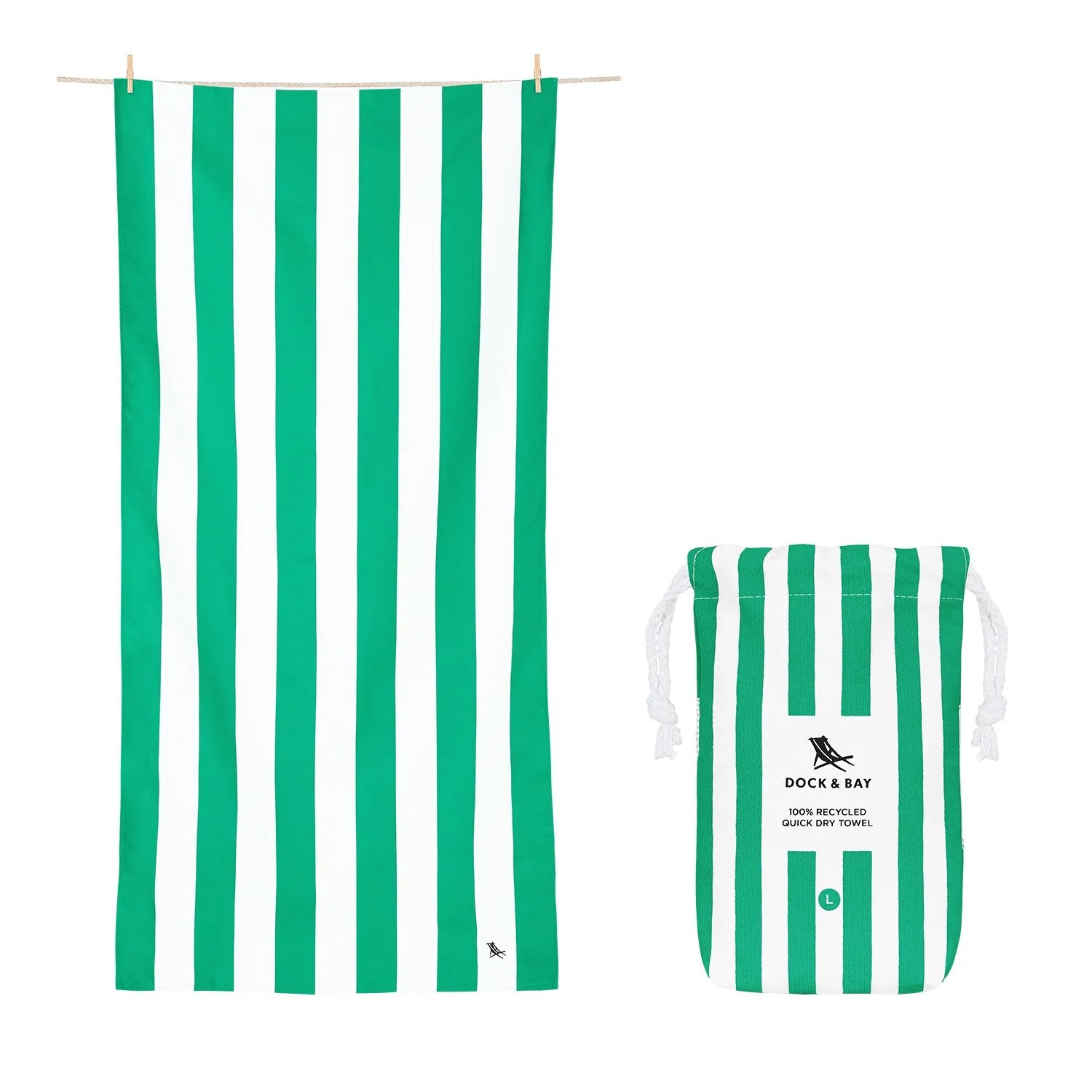 Dock & Bay Beach Towel - Various Colours