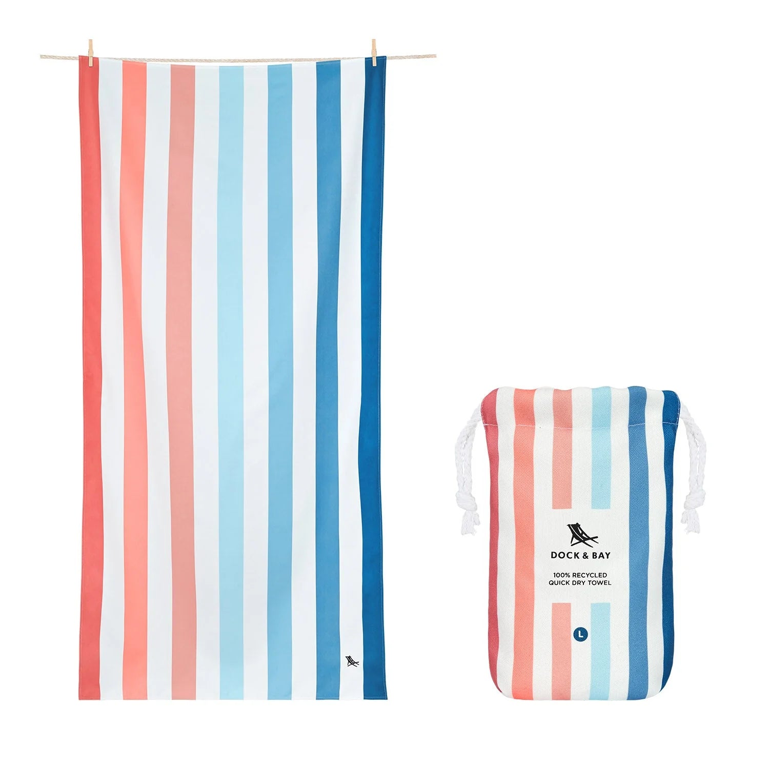 Dock Bay Beach Towel Various Colours Design Lodge