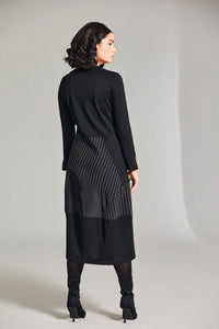 Pinstripe Trim Dress