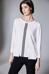 PERUZZI Centre Stripe Top