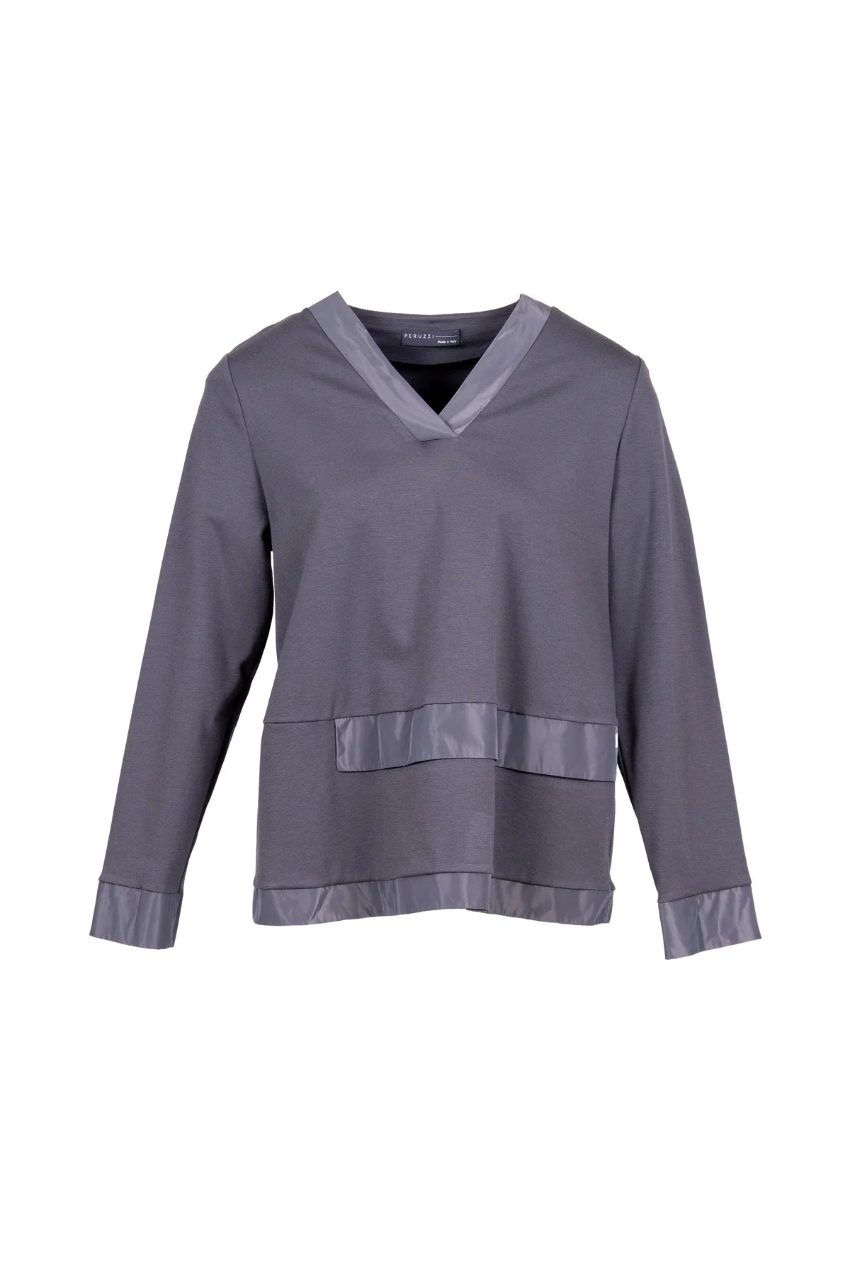 PERUZZI Taffeta Trim Top