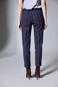 PERUZZI Wide Check Turn Up Trouser