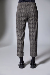 PERUZZI Check Turn Up Trouser