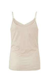 Jersey Cami Top with a V-neck and Spaghetti Straps